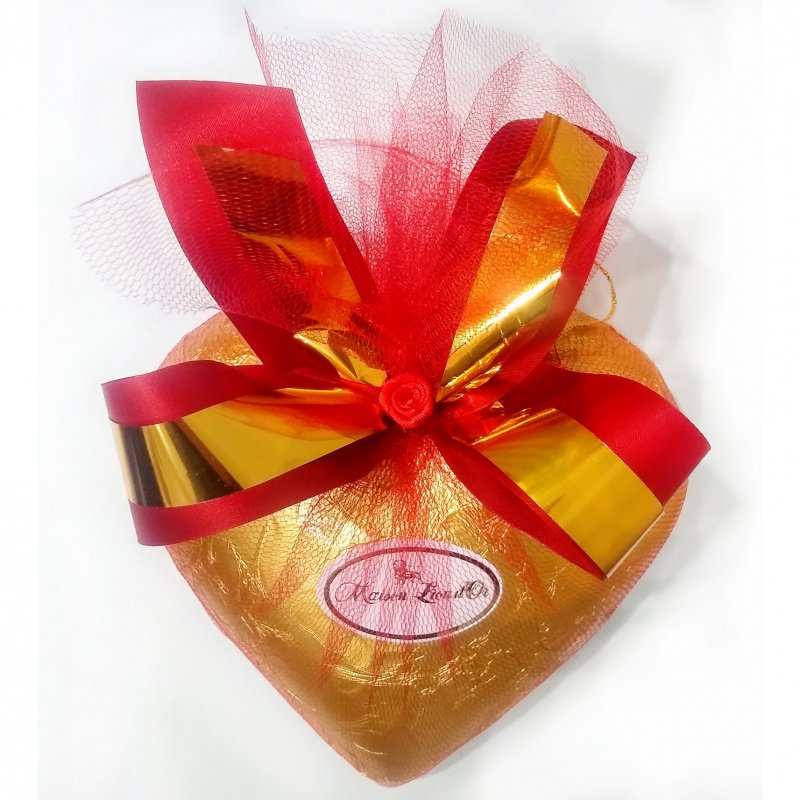 Corazon de chocolate con bombones