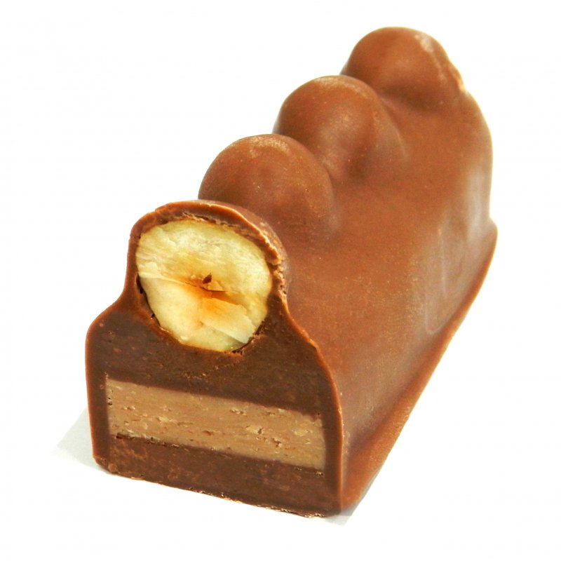 Barra de Marroc con chocolate con leche y avellanas tostadas