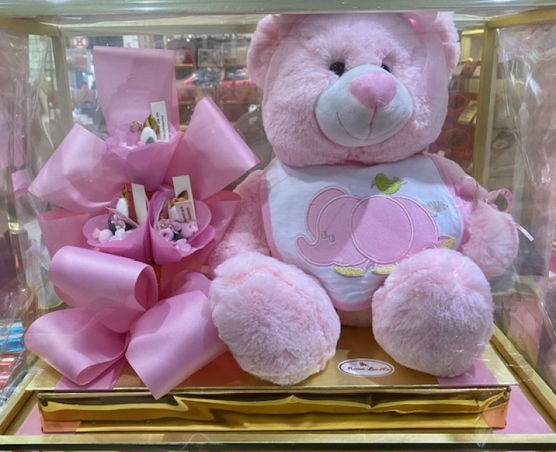 Osito bebe con babero