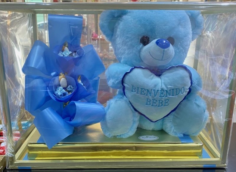 Oso con corazon Bienvenido bebe